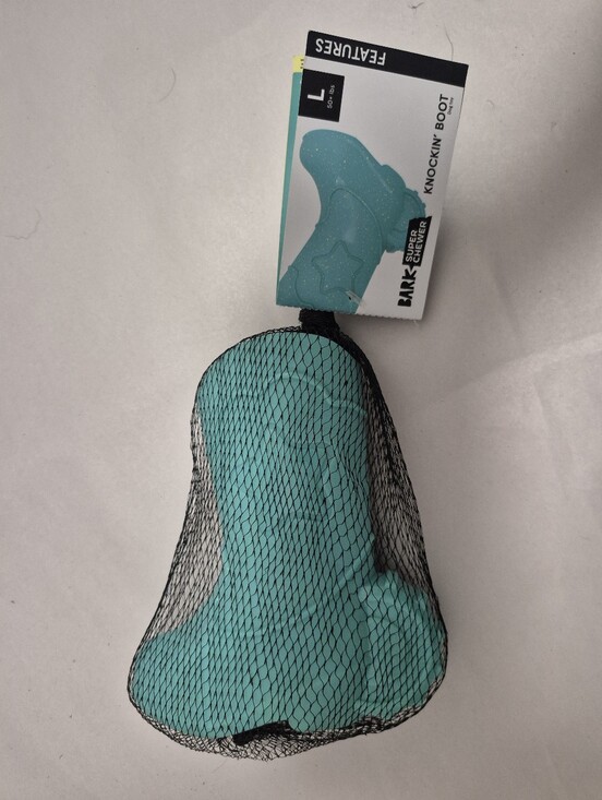 Bark Other - Bark Teal Knockin' Boot Dog Chew Toy